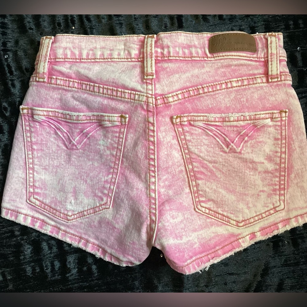 NWOT Pink Tie-Dye Denim Jean Shorts 24
